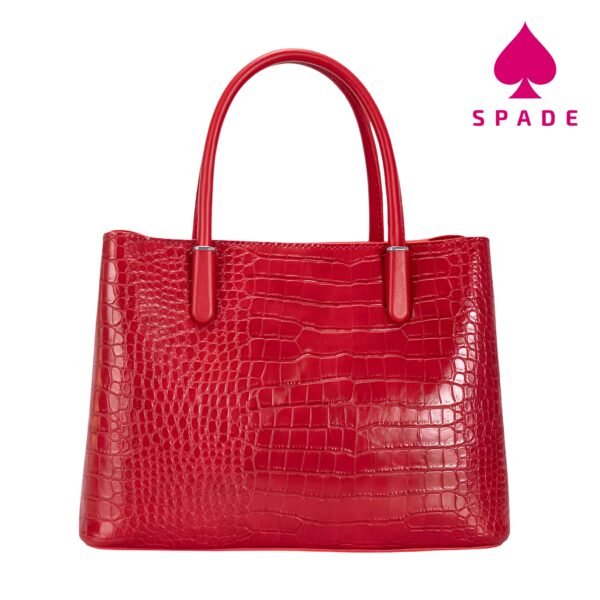 David Jones Croc-Embossed Structured Tote Handbag